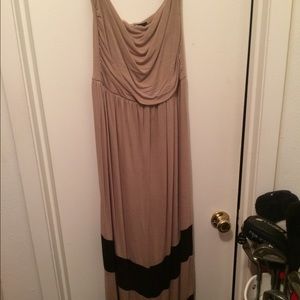 Strapless maxi dress