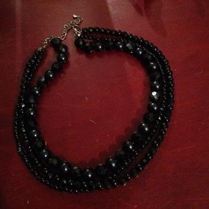 Black shines ball necklace!