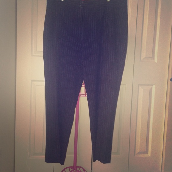 Dark Blue Stripped Slacks