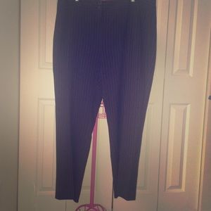 Dark Blue Stripped Slacks