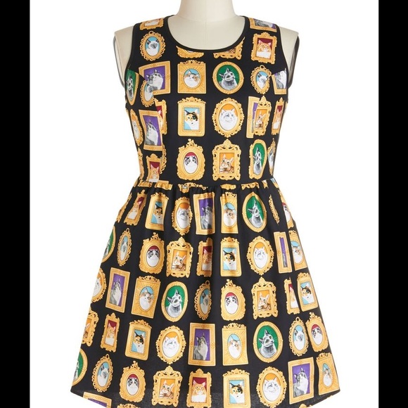 ModCloth Dresses & Skirts - ✂TEMPORARY PRICE CUT✂️ Mew-seum Visit Dress