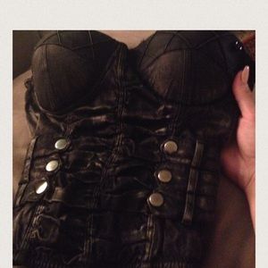 Denim bustier. Great sexy top. Small to x small