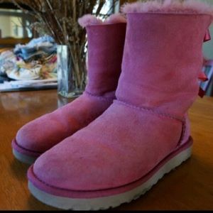 Pink Bailey Bow Uggs