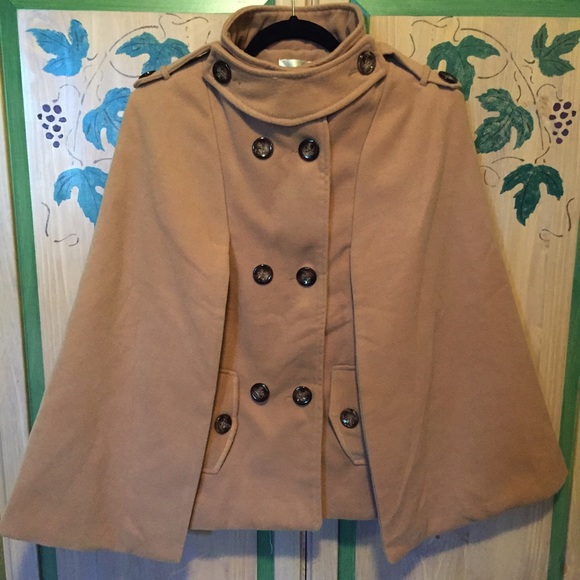 Jackets & Coats - ❌SOLD on Mercari❌ Cape Coat cloak celebrity tan Jackets & Coats - ❌SOLD on Mercari❌ Cape Coat cloak celebrity tan