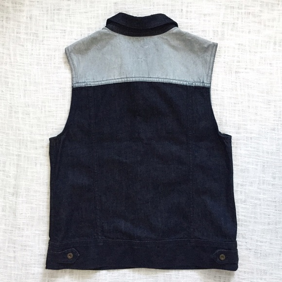 rag & bone/JEAN 'boyfriend' colorblock denim vest - Picture 3 of 4