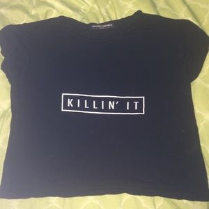 Brandy Melville Killin It Crop Top