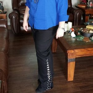 Rhinestone Jeans plus size