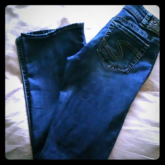 Dark Silver Jeans 31, 34 inseam