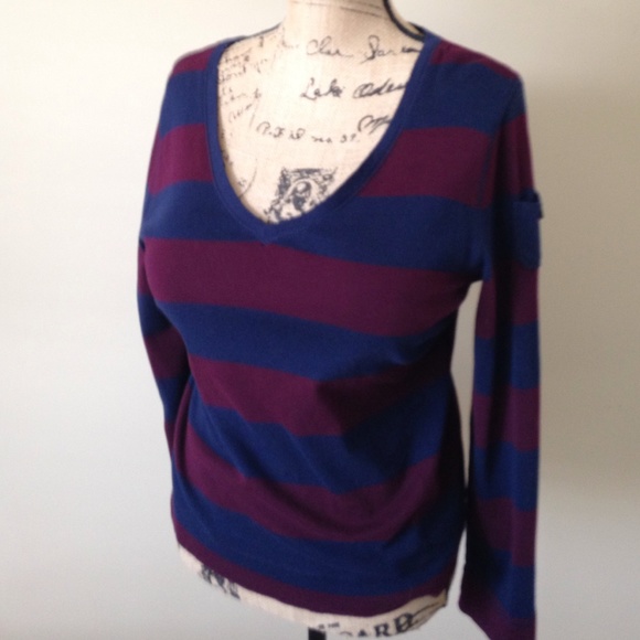 Long sleeve stripped shirt