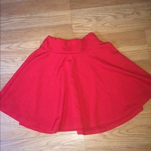 Red Skater Skirt