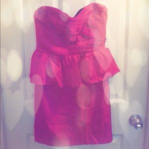 ✨ Hot Pink Peplum Dress