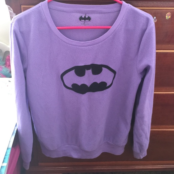 Hot Topic Jackets & Blazers - Batman Purple Fleece Pullover(SOLD)