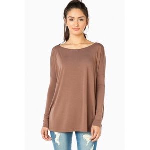 Brown Long Sleeve Piko