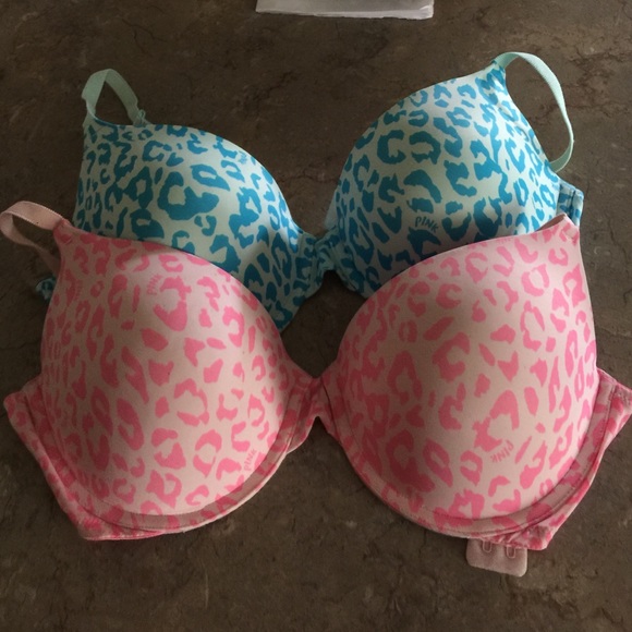 PINK VS Bras (2) size 34DD, NWOT