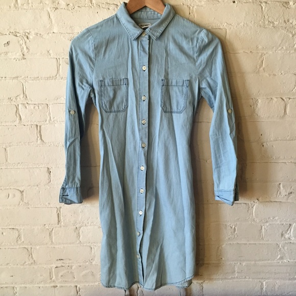 Classic Chambray Shirtdress - Picture 3 of 3