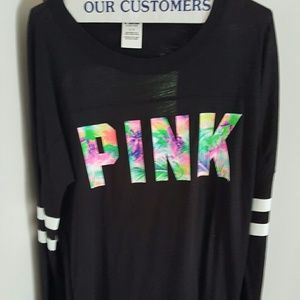 Pink top with open back