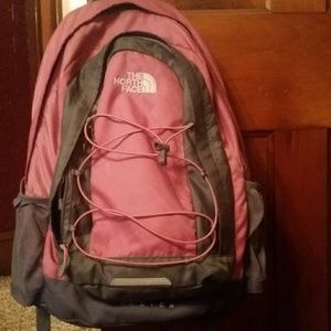 Great condition pink north face bookbag