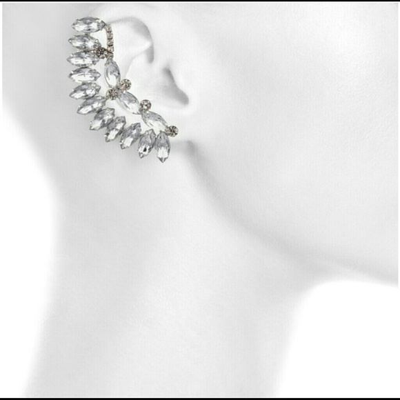 Crystal Wing Cuff Earring (Left Ear)