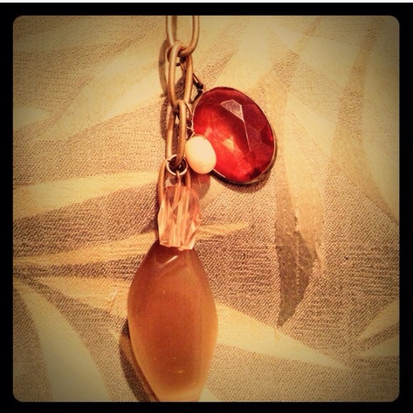 Amber Tone Set of 3: Earrings, Bracelet & Necklace