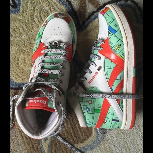RARE Reebok Monopoly shoes 7.5 NEW Limited Edition