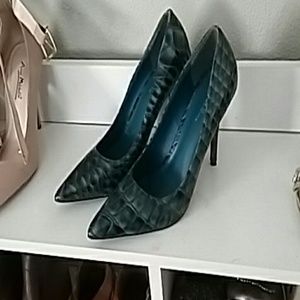 Alligator skinned heels