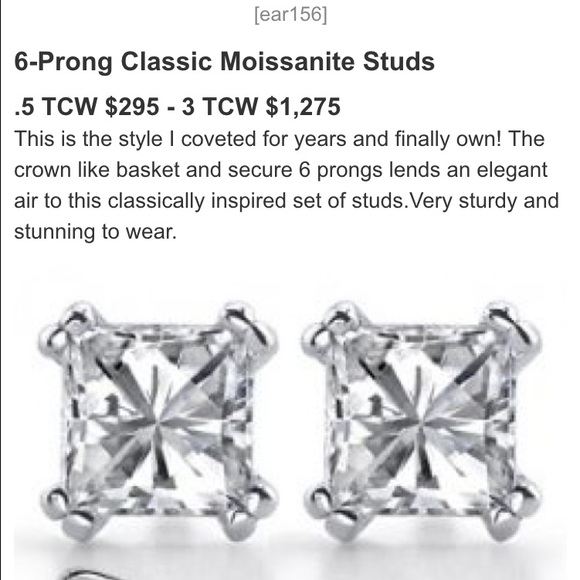 ONLY FOR @inessaz Square-shaped diamond earrings