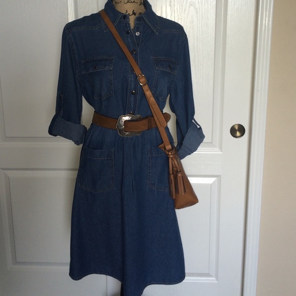 Denim Western Dress