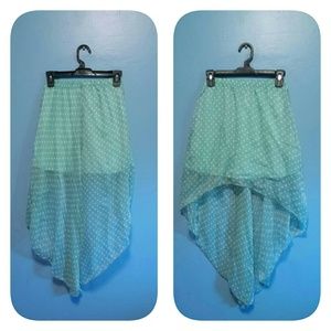 Mint poke a dotted skirt