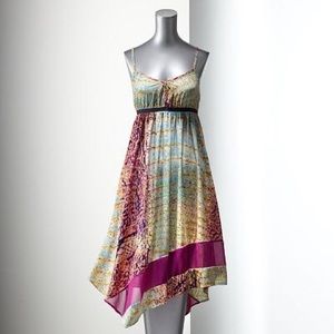 Handkerchief hem Vera Wang dress