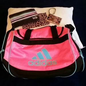 💕Pre-Loved Adidas Gym Bag Bundle with makeup bags