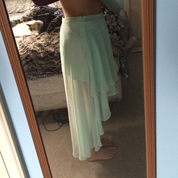 Chiffon High-Low skirt - Picture 4 of 4