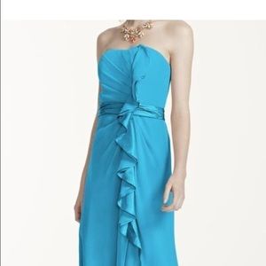 David's Bridal Malibu Bridesmaid Dress /prom dress