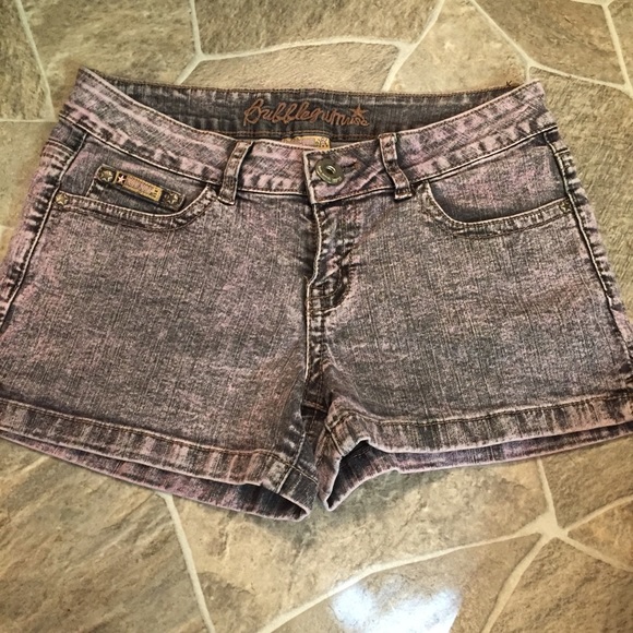 Acid Wash Purple Lavender Shorts