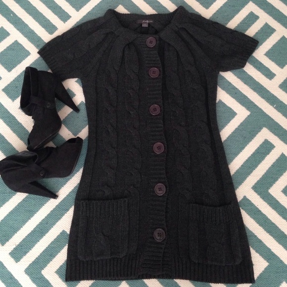 🌸Charcoal Grey Knit Dress