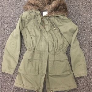 Banana Republic Military Green Coat