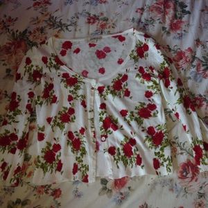 Forever 21 Floral Cardigan