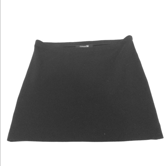 Black mini skirt