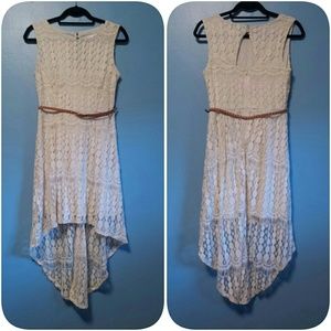 Cream lace dress