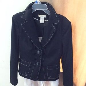 Black with white piping women's