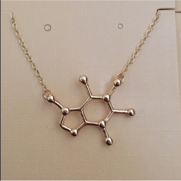 2/$20☕️Caffeine Molecule Necklace - Picture 3 of 4