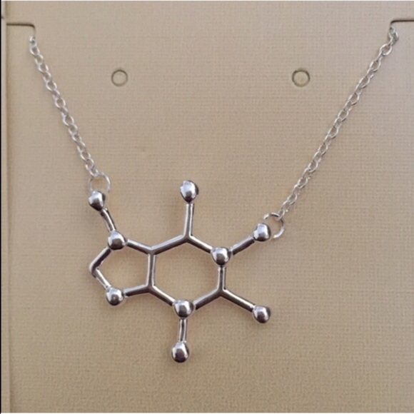 2/$20☕️Caffeine Molecule Necklace - Picture 4 of 4