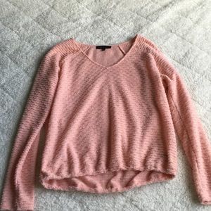 light pink loose fit sweater