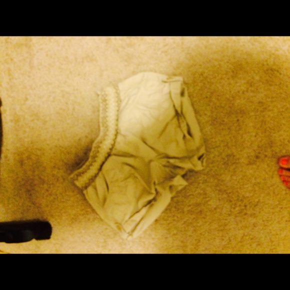 Brown shorts elastic band