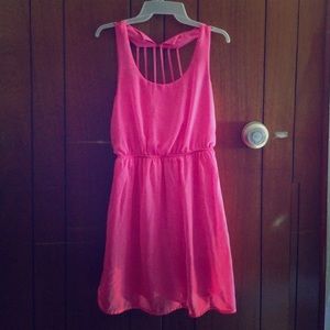Hot pink dress