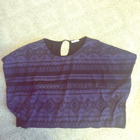 Off the shoulder tribal top