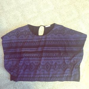 Off the shoulder tribal top