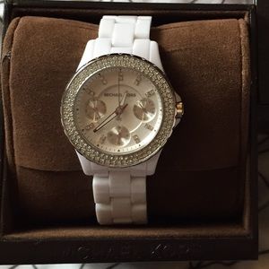 Michael Kors Women's MK5458 Madison White Watch