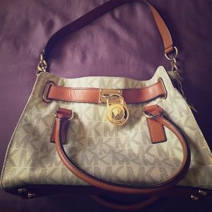 Michael Kors Hamilton Signature Satchel.