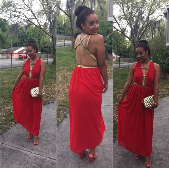 Long Red Dress