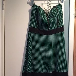 Summer polka dot plus size dress
